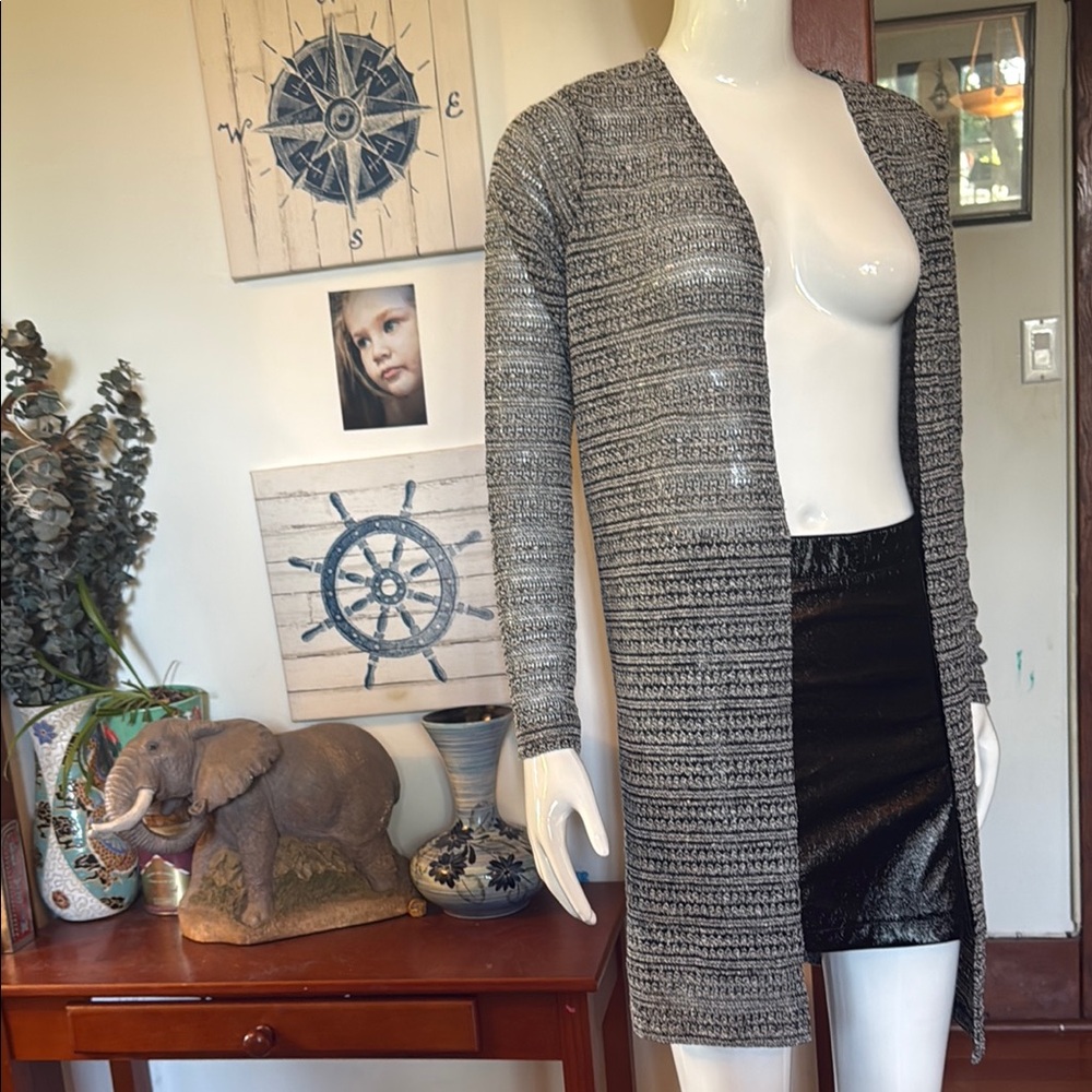 NWT northern reflections size small Gray Open-Front Cardigan